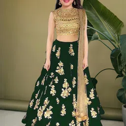 F Plus Fashion Multi Net Lehenga Choli-image-36