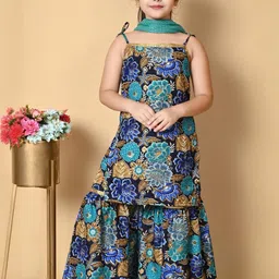 SPAMitude Girls Blue Cotton Blend Clothing Set-picture-19