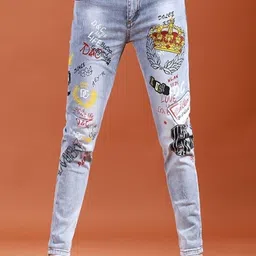 KPOP Men Printed Comfort Loose Fit Trousers-image-70