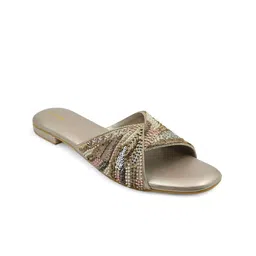 SHRIVAS BY ARCHITA MEHTA Women Embellished Ethnic Open Toe Flats-picture-45