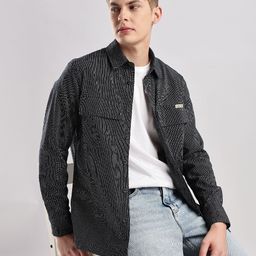 Calvin Klein Jeans Men Classic Pinstripes Opaque Striped Casual Shirt-image-73