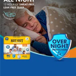 Not Out Set Of 4 3D Core Technology Adult Diapers - 10 Pieces Each - L image 2