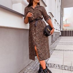 StyleCast x Revolte Print Batwing Sleeve Georgette Fit & Flare Midi Dress-image-48