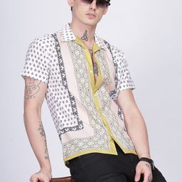 Vestirio Men Relaxed Floral Opaque Printed Casual Shirt-image-81