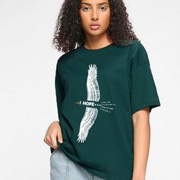 TOGS & TERRE Women Graphic Printed Round Neck Organic Cotton T-shirt-image-98