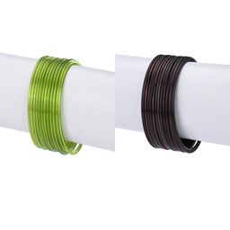 1ST TIME Set Of 24 Green Alloy Bangles-picture-28
