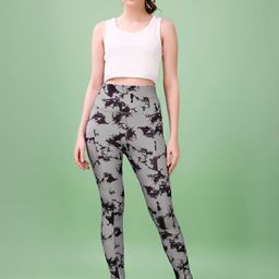 POOJARAN SAREE Women Printed Dry Fit Stretchable Tights-image-88