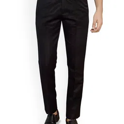 KUNDAN Men Regular Fit Mid-Rise Formal Trouser-image-122