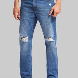 Underrated Club Men Relaxed Fit Mildly Distressed Light Fade Jeans-image-75