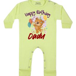 Arvesa Happy Birthday Dadu Printed Bodysuit-image-86
