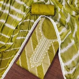 DIVASTRI Green Unstitched Dress Material-image-81