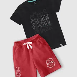 CODEZ Boys T-shirt with Shorts-11