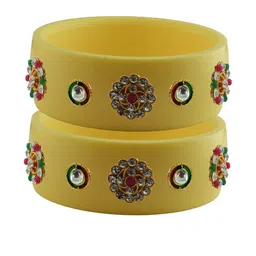 Vidhya Kangan Multi-Coloured Brass Bangles-image-80