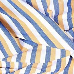 THARUNSHA ELITE Single Size Light Weight Pure Cotton Blanket Family Pack/Soft Chaddar/Bedsheet/Top Sheet/Throw Blanket/Fancy Design(Multi Color Stripes 60X90 Inches)Set Of 5,300 TC image 3