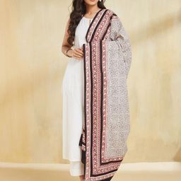 Fabindia Ethnic Motifs Printed Cotton Dupatta-21