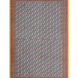 Desi Mantra White & Brown Floral 144 TC Queen Bedsheet with 2 Pillow Covers-image-80