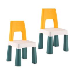 Kuber Industries 2-Pcs Yellow & Green Kids Chair-13