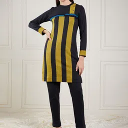 STADO Women Striped Tunic with Trousers-image-33
