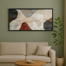 999Store Beige & Grey 1 Piece Canvas Other Wall Paintings-image-56