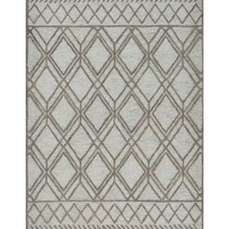 saraswatii global Vista Grey & Green Geometric Printed Tufted Woollen Carpet image 2