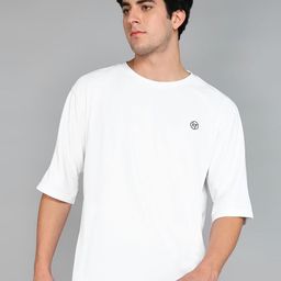Kolor Fusion Men Solid Round Neck Oversized T-shirt-image-48