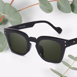 Peter Jones Eyewear Unisex Square Sunglasses with UV Protected Lens-48