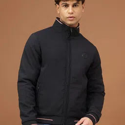 Richlook Men Lightweight Bomber with Patchwork Jacket-image-22