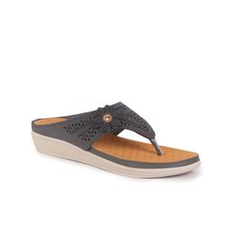 FAUSTO Women Textured Open Toe Wedge Heel Sandals with Tassels-picture-4
