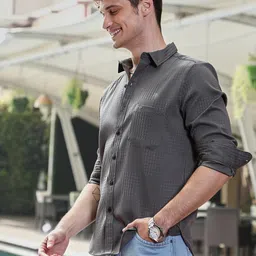 Campus Sutra Men Comfort Opaque Casual Shirt-picture-5