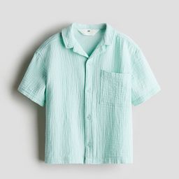 H&M Cotton Muslin Resort Shirt-image-61