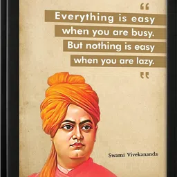 Chaka Chaundh Swami Vivekananda Quotes Wall Art-image-48