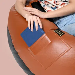 flipkart perfect homes studio XXXL Tear Drop Bean Bag Cover (Without Beans)-picture-21