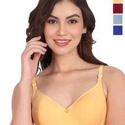 Liigne Women Pack Of 4 Full Coverage Lightly Padded Bras-image-81