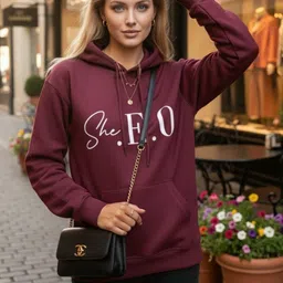 Moda Rapido Women Printed Hooded Sweatshirt-picture-35
