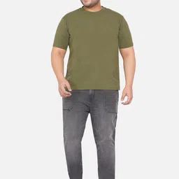 John Pride Men Plus Size Low Distress Heavy Fade Stretchable Jogger Jeans image 2