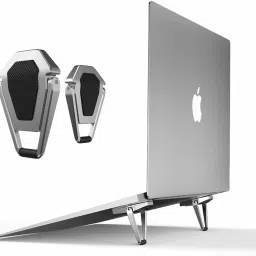 TECHGEAR Design-Mini Aluminum Cooling Pad |Keyboard Kickstand| Portable Laptop stand Laptop Stand-image-49