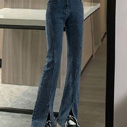 bebe Women Bootcut High-Rise Jeans-picture-5