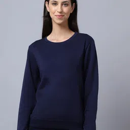 The Roadster Lifestyle Co. Women Round Neck Full Sleeve Knitted Sweatshirt-image-89
