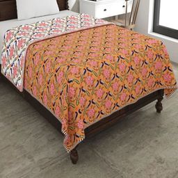 Myntra Elegant Homes Multi 180 GSM Ethnic Motifs Cotton AC Room Single Bed Dohar-picture-42