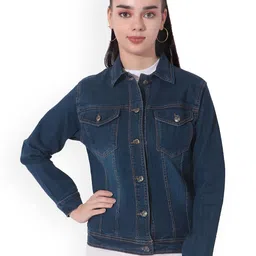 CEFALU Women Denim Jacket with Embroidered-picture-25