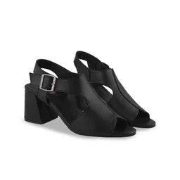 Shoetopia Block Pumps with Buckles-52