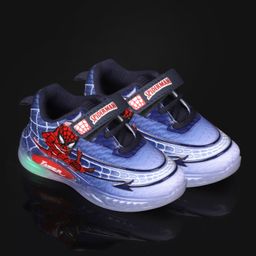 Happy Feet Kids Spider-Man Printed LED Sneakers-image-42