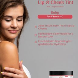 Pratha Matte Finish Lip & Cheek Tint With Vitamin C For Anti-Pigmentation - Maroon image 4