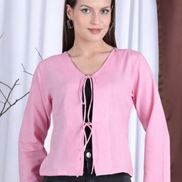 NEUDIS Women Tie-Up Neck Cotton Top-image-21