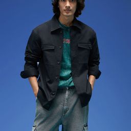 VEIRDO Men Open Front Jacket image 2