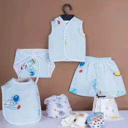 Baby Moo Infants Boys 8-Pcs Pure Cotton Baby Apparel Gift Set-11