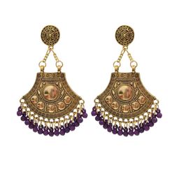 Weariton Gold Plated Ethnic Earrings-image-84