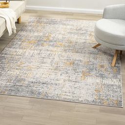 Kaleen India Multi Polyester Abstract Anti-Skid Carpets-image-27