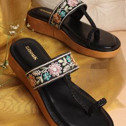 Anouk Embellished Wedge Sandals-15