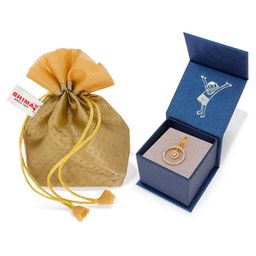BHIMA Women 22 Kt BIS Hallmark 916 Purity Hanging Flower Stone Studded Pendant-image-34